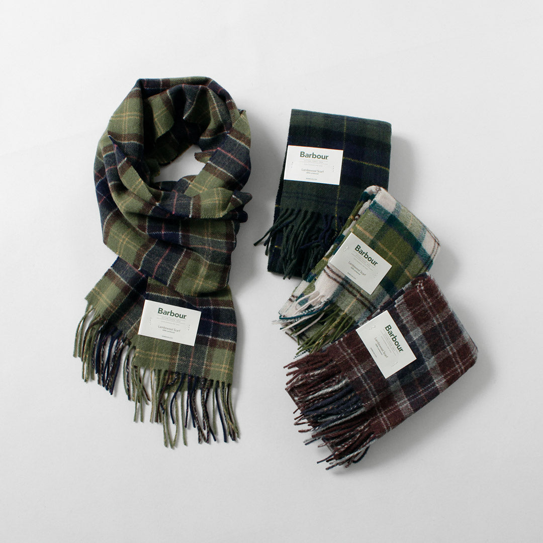 BARBOUR / Echarpe tartan en laine d'agneau