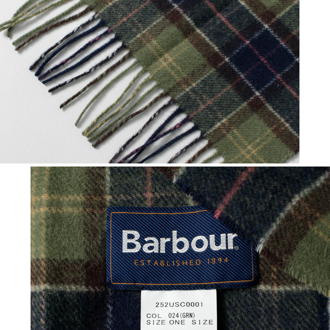 BARBOUR / Echarpe tartan en laine d'agneau
