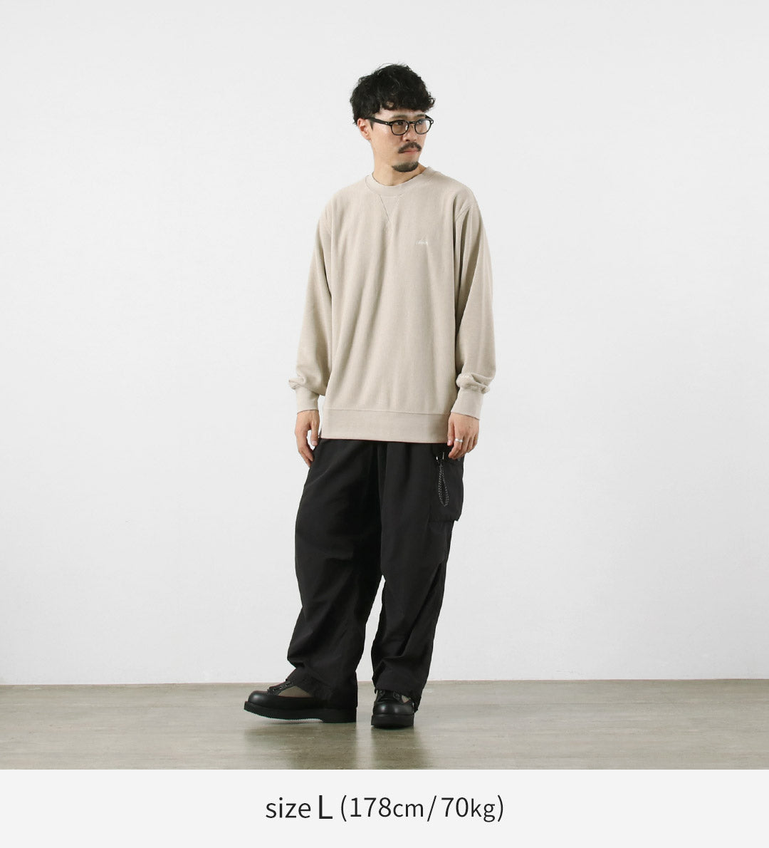 NANGA / Dry Mix Terry Crew Sweatshirt