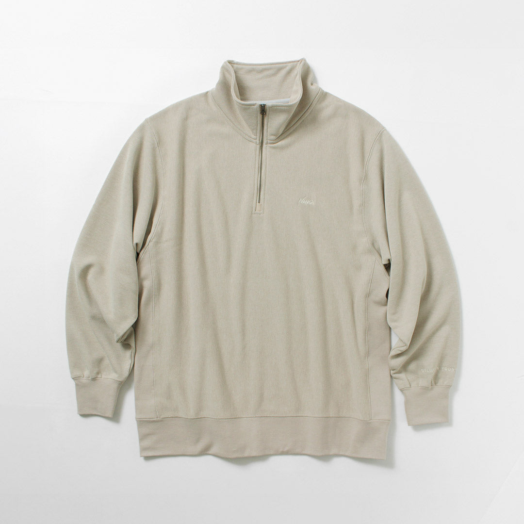 NANGA / Dry Mix Terry Half Zip Sweatshirt