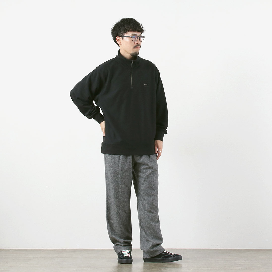 NANGA / Dry Mix Terry Half Zip Sweatshirt