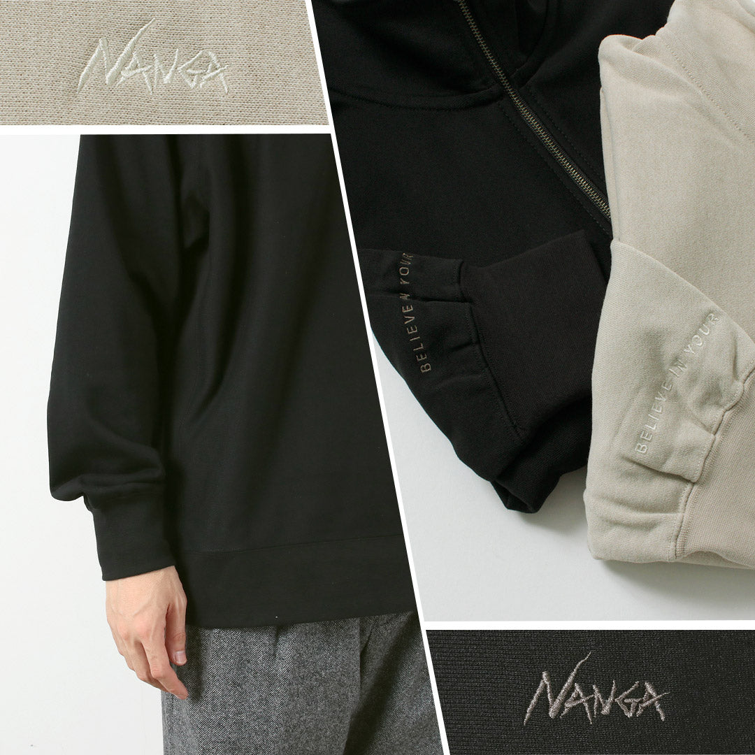 NANGA / Dry Mix Terry Half Zip Sweatshirt