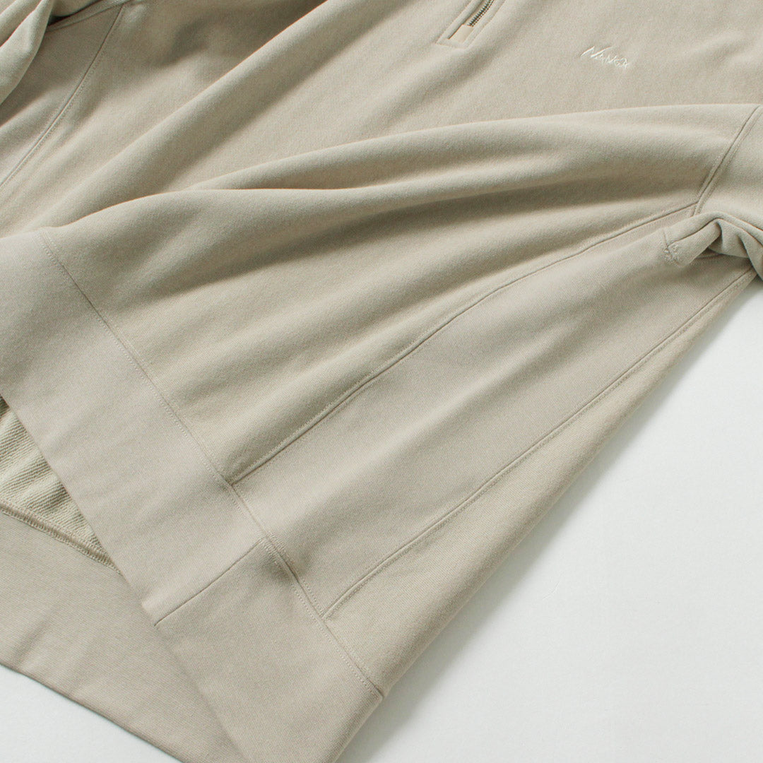 NANGA / Dry Mix Terry Half Zip Sweatshirt