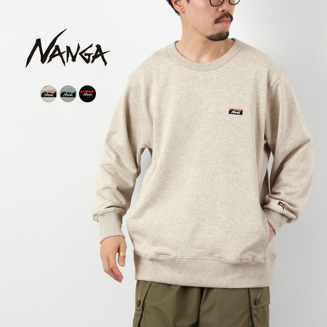 NANGA / Eco Hybrid Mini Box Logo Embroidery Sweatshirt