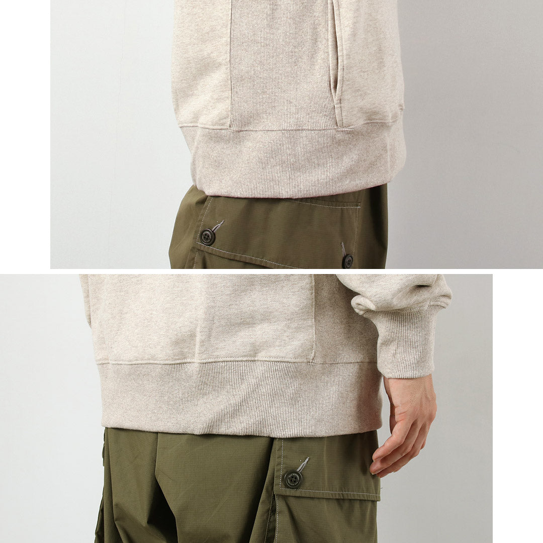 NANGA / Eco Hybrid Mini Box Logo Embroidery Sweatshirt