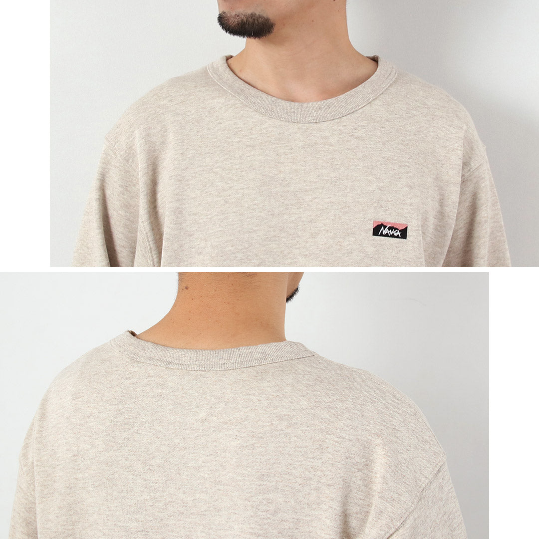 NANGA / Eco Hybrid Mini Box Logo Embroidery Sweatshirt