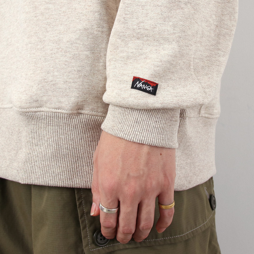 NANGA / Eco Hybrid Mini Box Logo Embroidery Sweatshirt