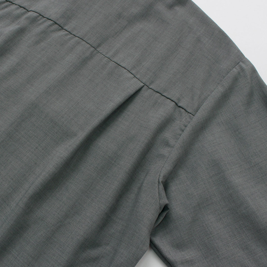 ROCOCO / Tropical Wool Open Collar Shirt