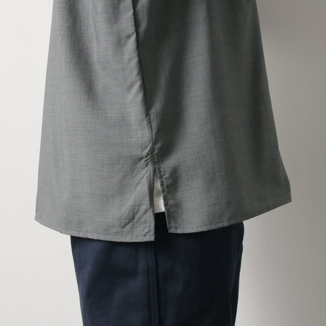 ROCOCO / Tropical Wool Open Collar Shirt