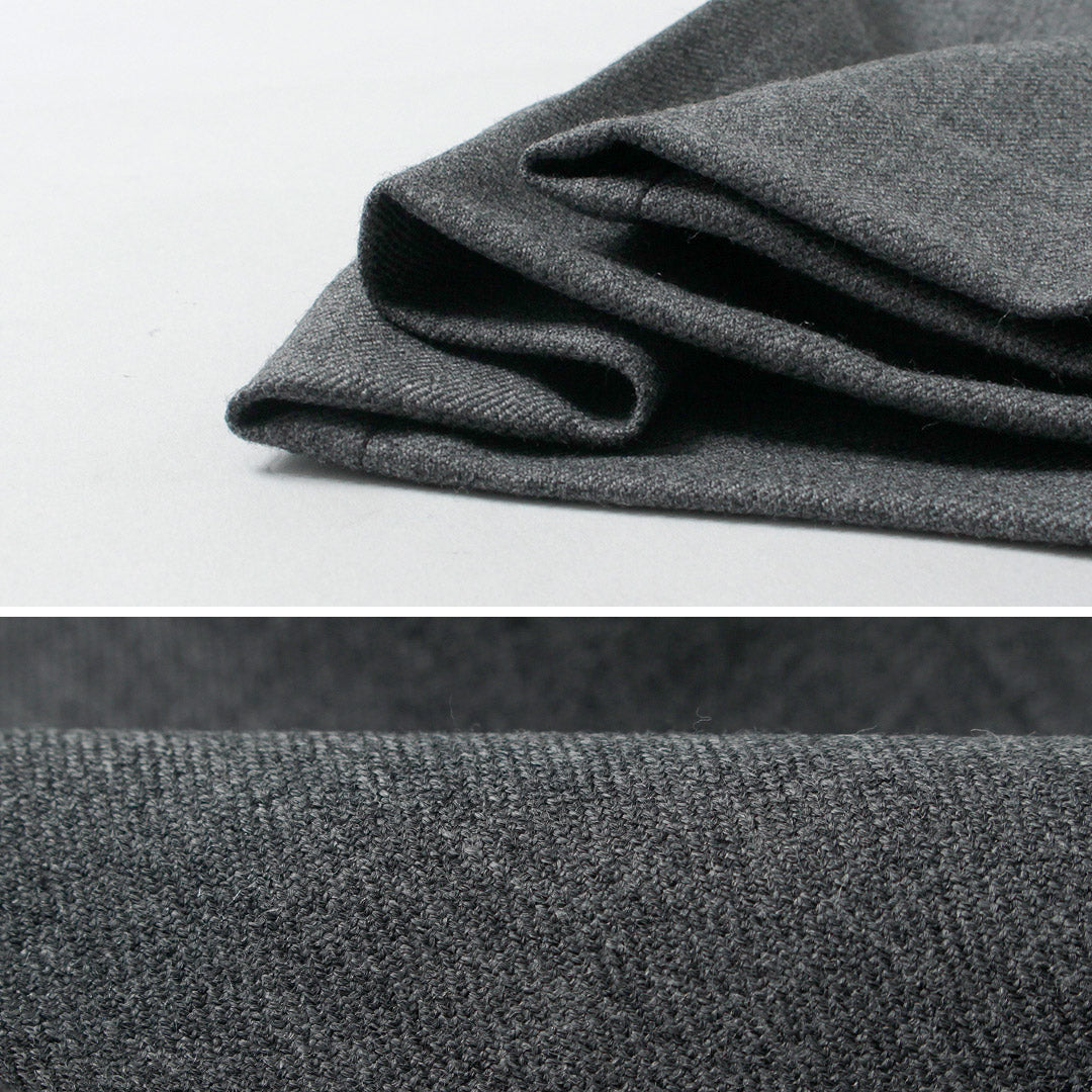 TRADITIONAL WEATHERWEAR / Union Slacks 102L Dry Wool Twill Tucked Semi-Wide Pants