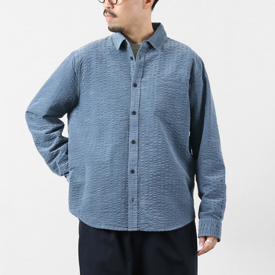 WAX LONDON / 泡泡纱灯芯绒雪莉衬衫