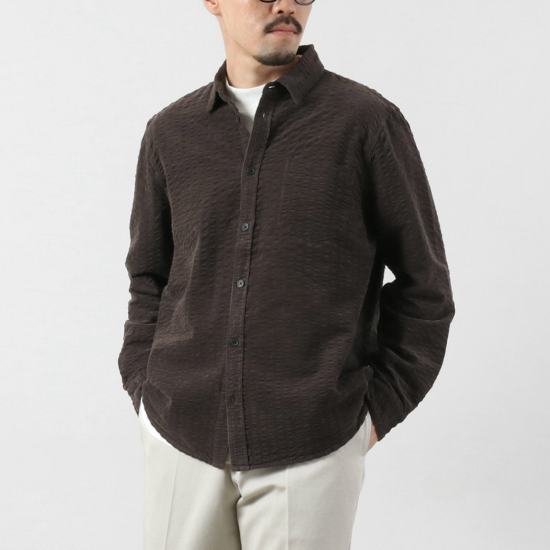 WAX LONDON / 泡泡纱灯芯绒雪莉衬衫