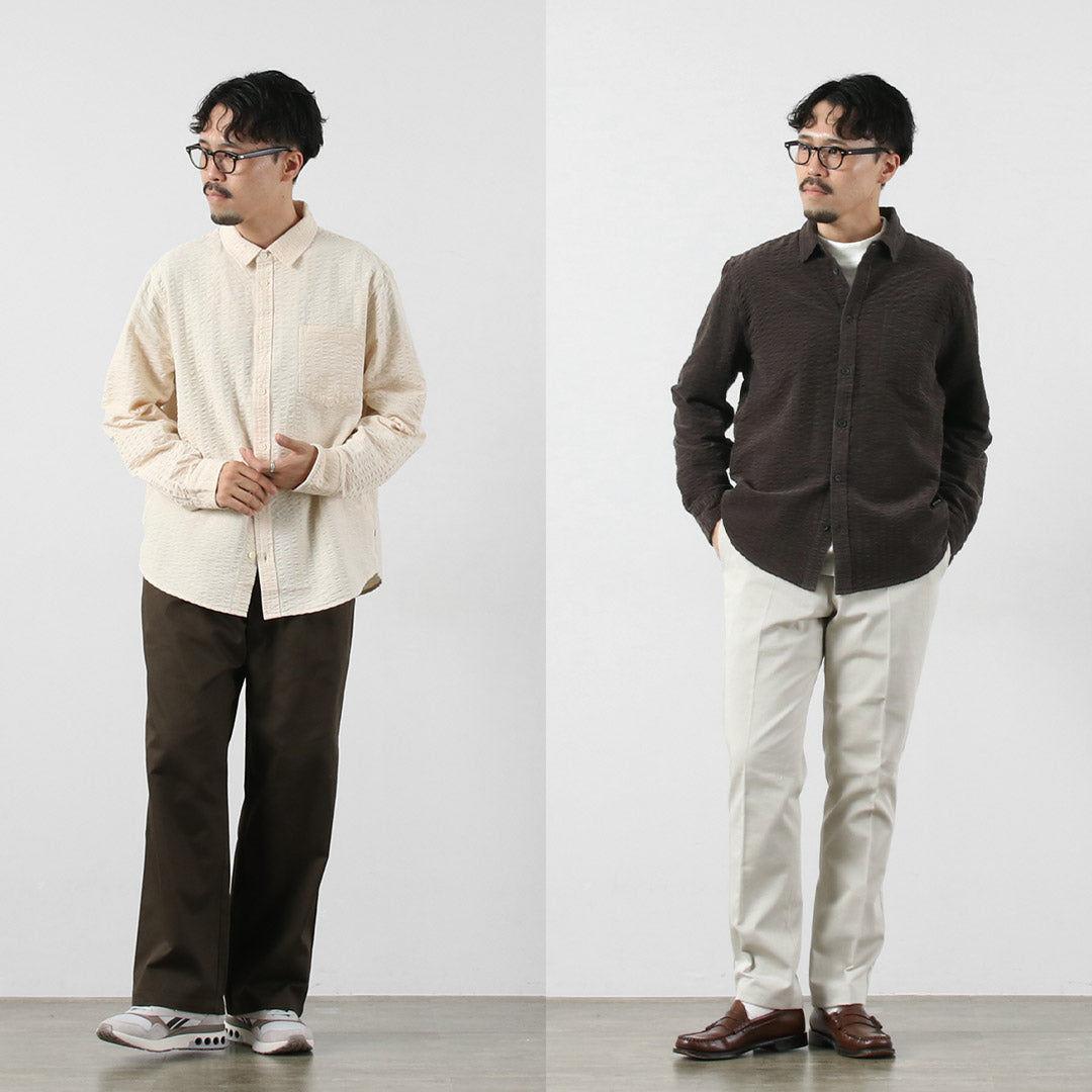 WAX LONDON / 泡泡纱灯芯绒雪莉衬衫