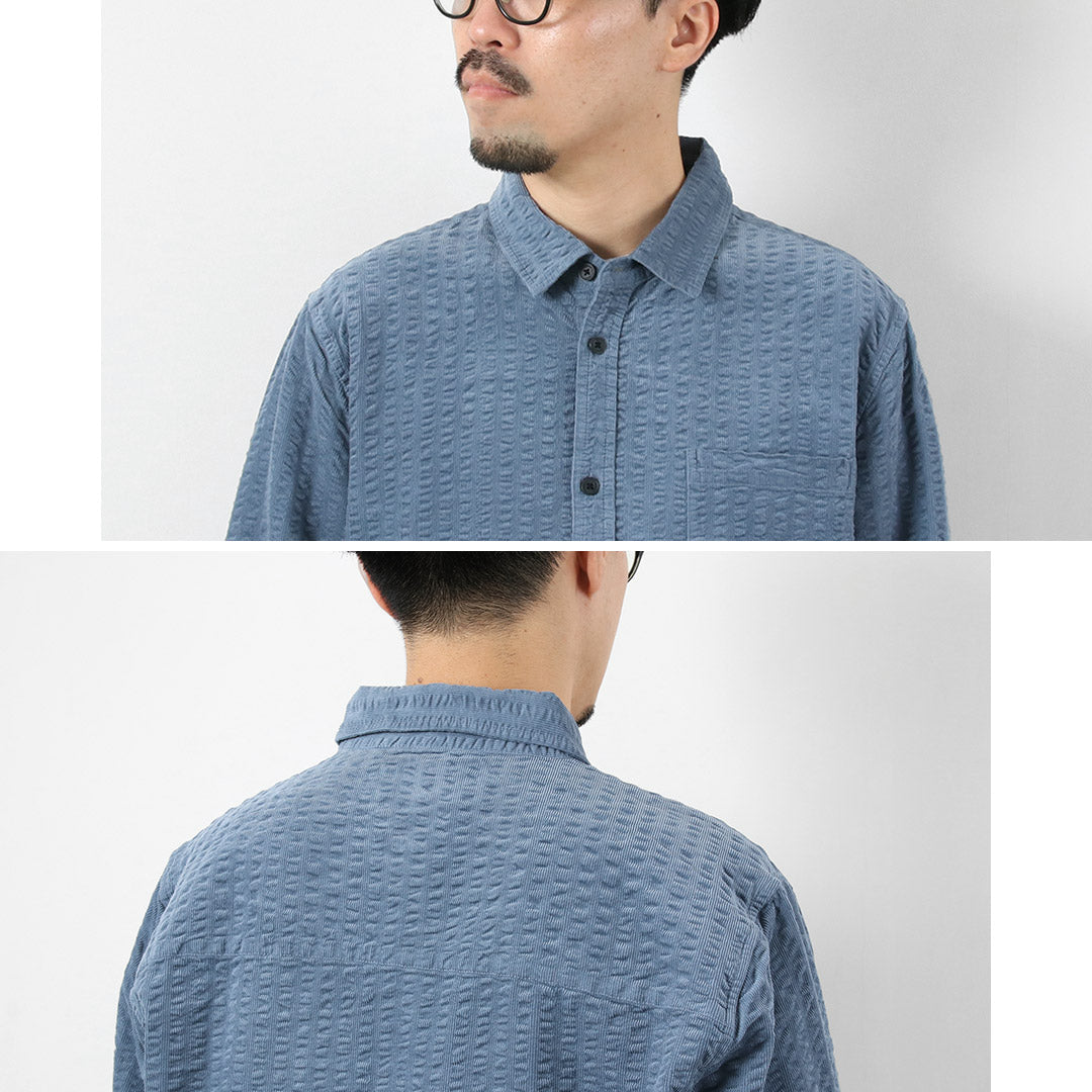 WAX LONDON / 泡泡纱灯芯绒雪莉衬衫