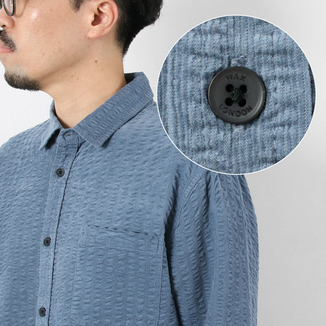 WAX LONDON / 泡泡纱灯芯绒雪莉衬衫