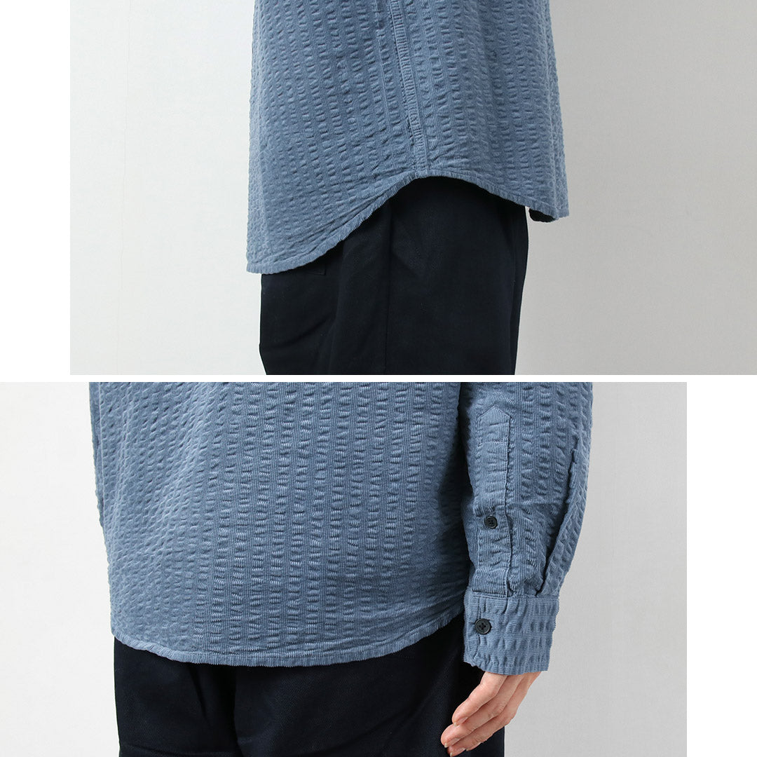 WAX LONDON / 泡泡纱灯芯绒雪莉衬衫