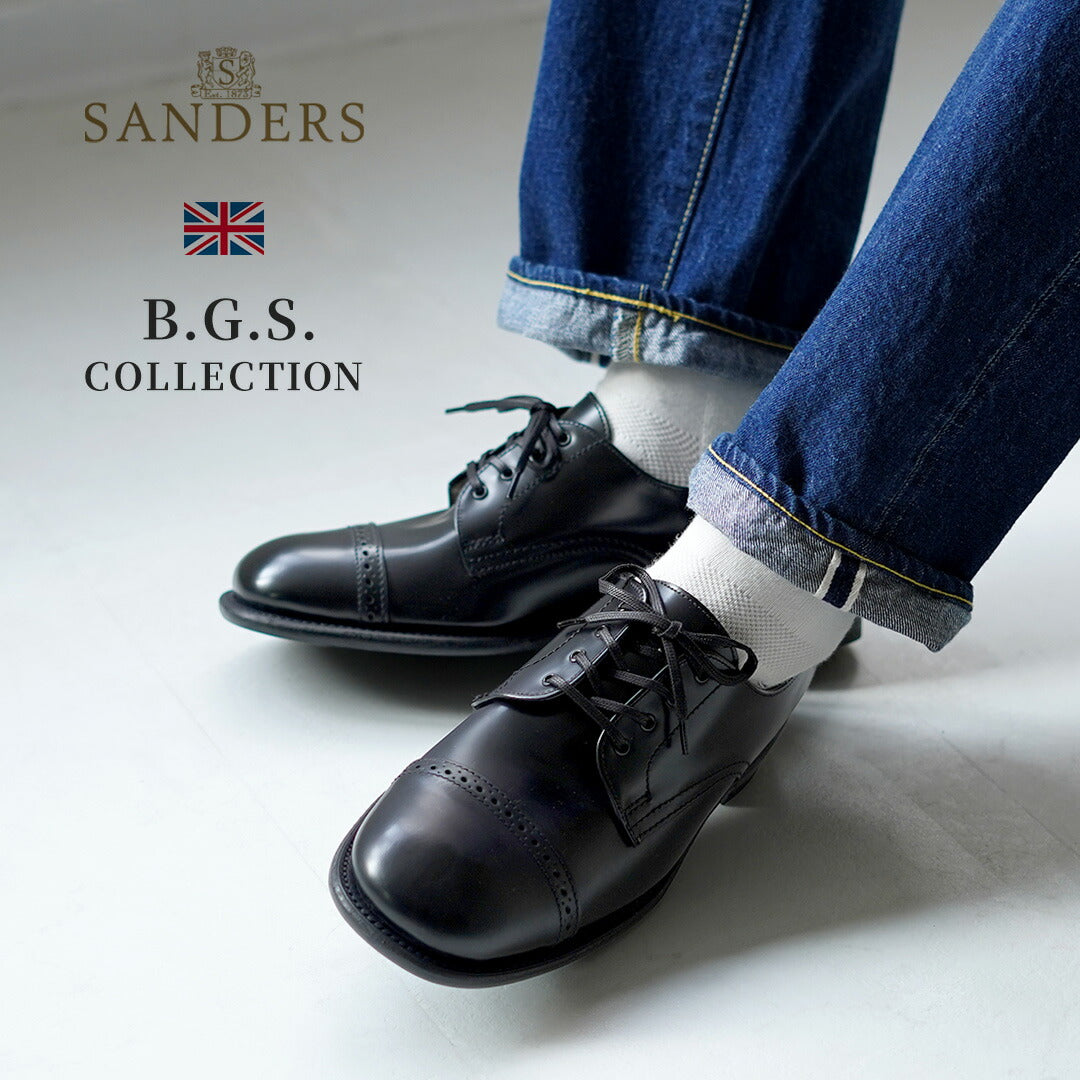 SANDERS / 1944B1 Punched Cap Derby Shoes