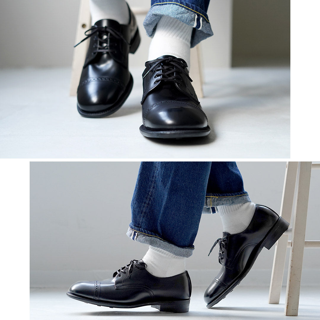 SANDERS / 1944B1 Punched Cap Derby Shoes