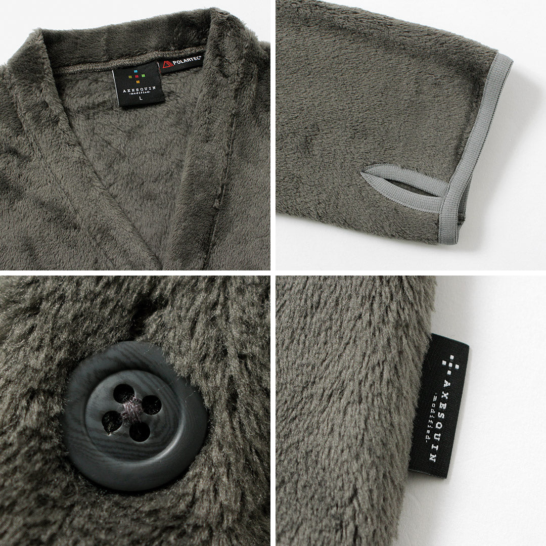 AXESQUIN / Cárdigan con botones Polartec Hi-Loft