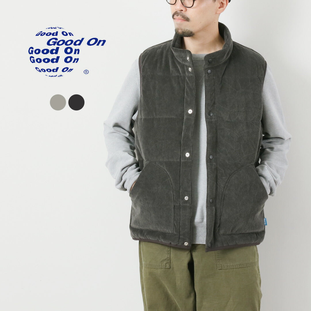 GOOD ON / Gilet Poka Poka en velours côtelé photoélectronique