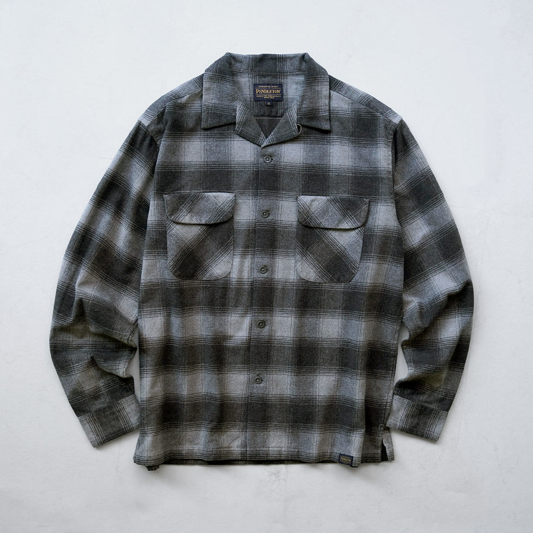 PENDLETON / Flannel Check Open-Collar Shirt
