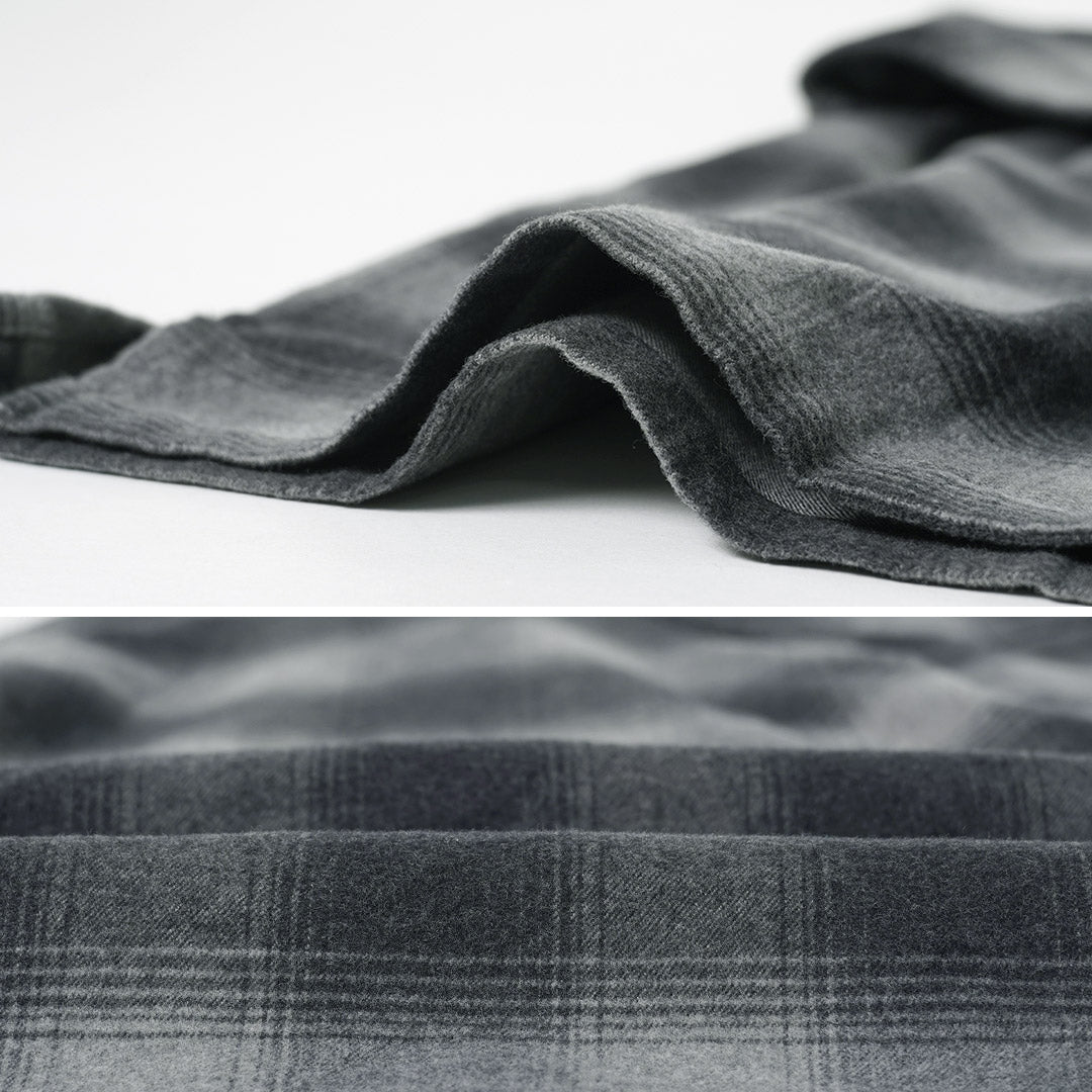 PENDLETON / Flannel Check Open-Collar Shirt