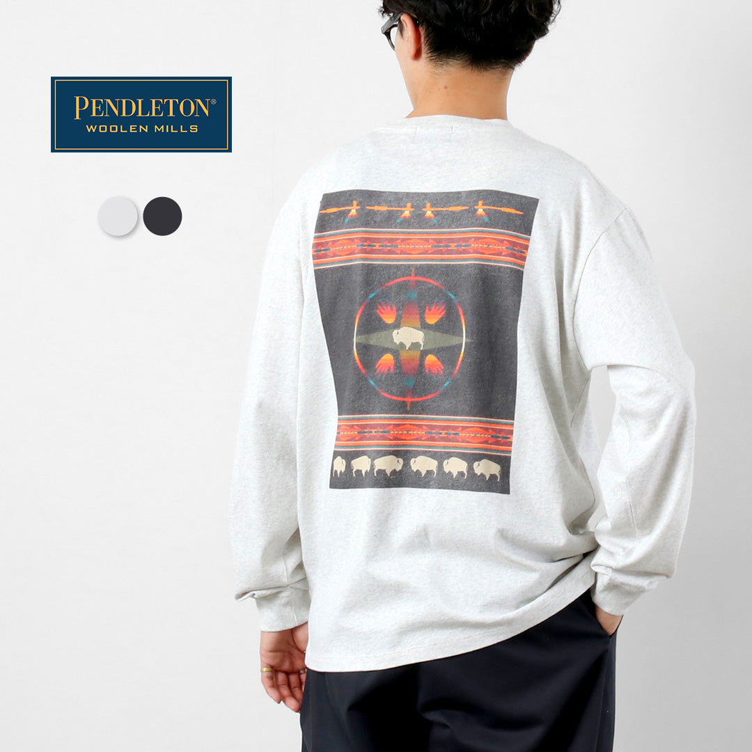 PENDLETON / Back Print Long Sleeve T-Shirt