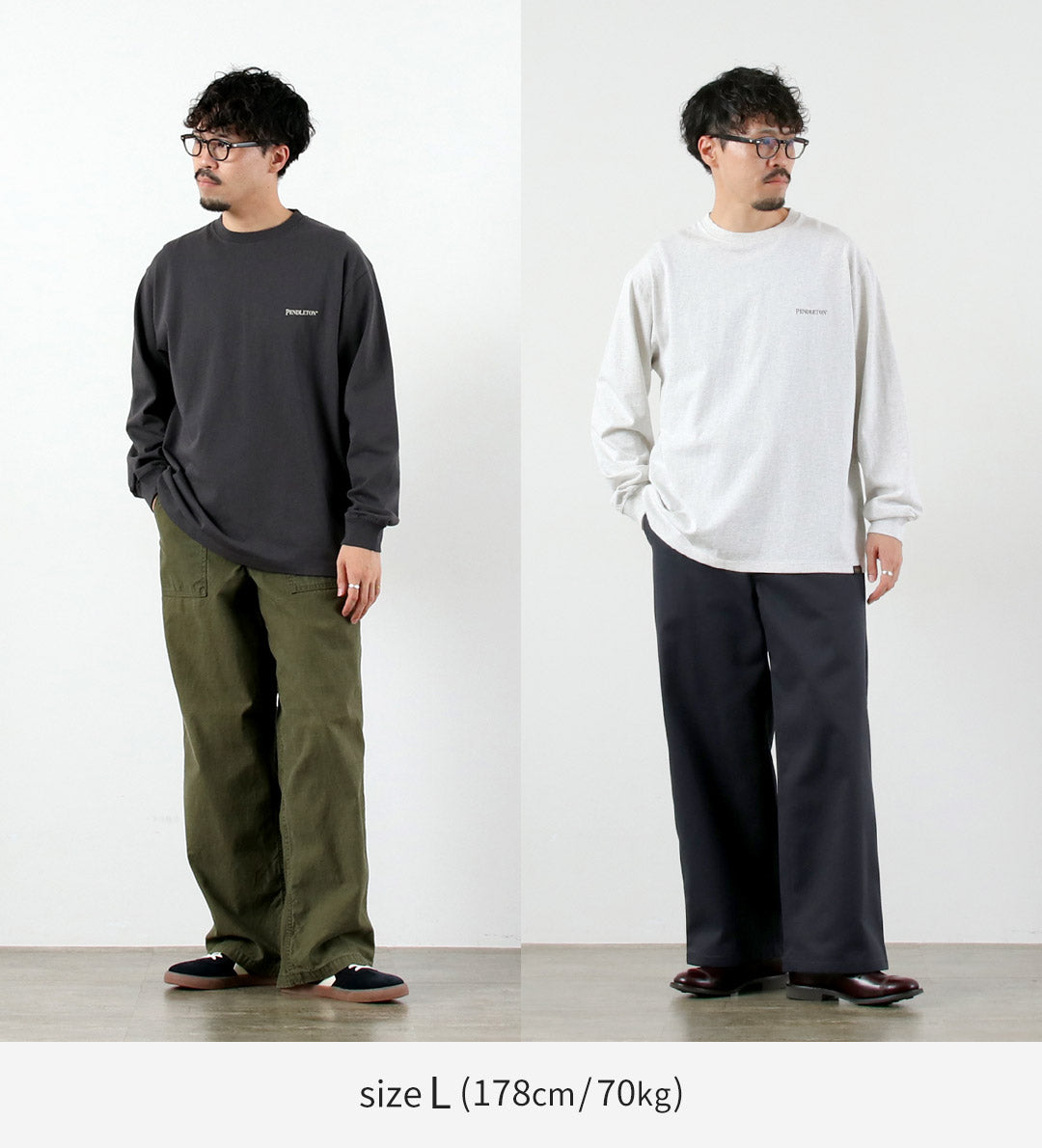 PENDLETON / Back Print Long Sleeve T-Shirt