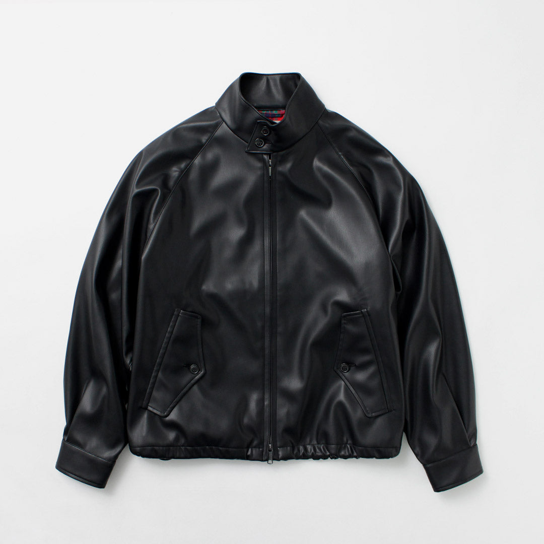 BARACUTA / G4 Box Jacket Faux Leather