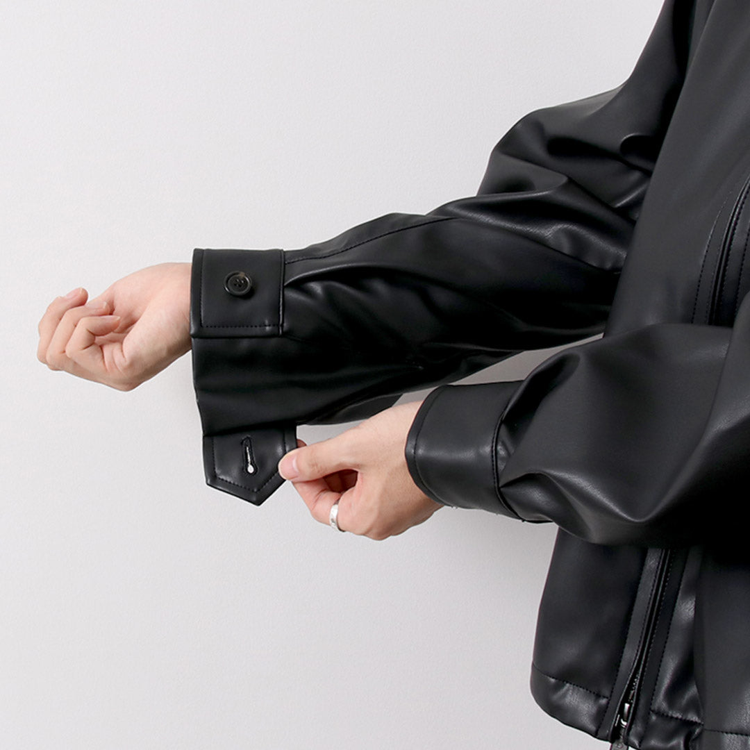 BARACUTA / G4 Box Jacket Faux Leather