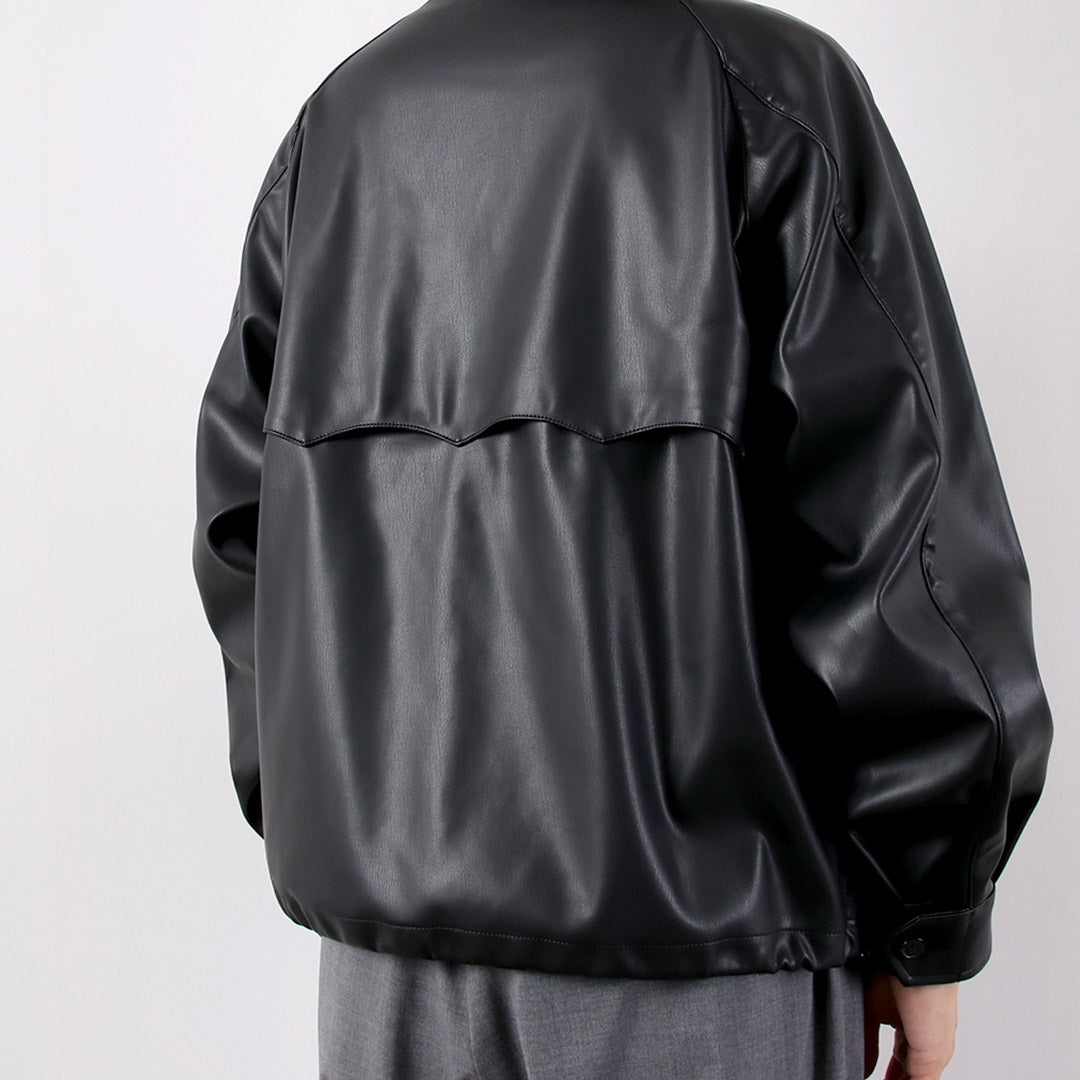 BARACUTA / G4 Box Jacket Faux Leather