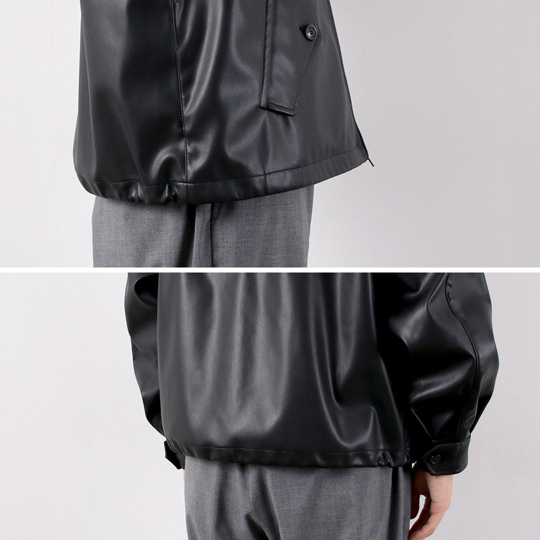 BARACUTA / G4 Box Jacket Faux Leather