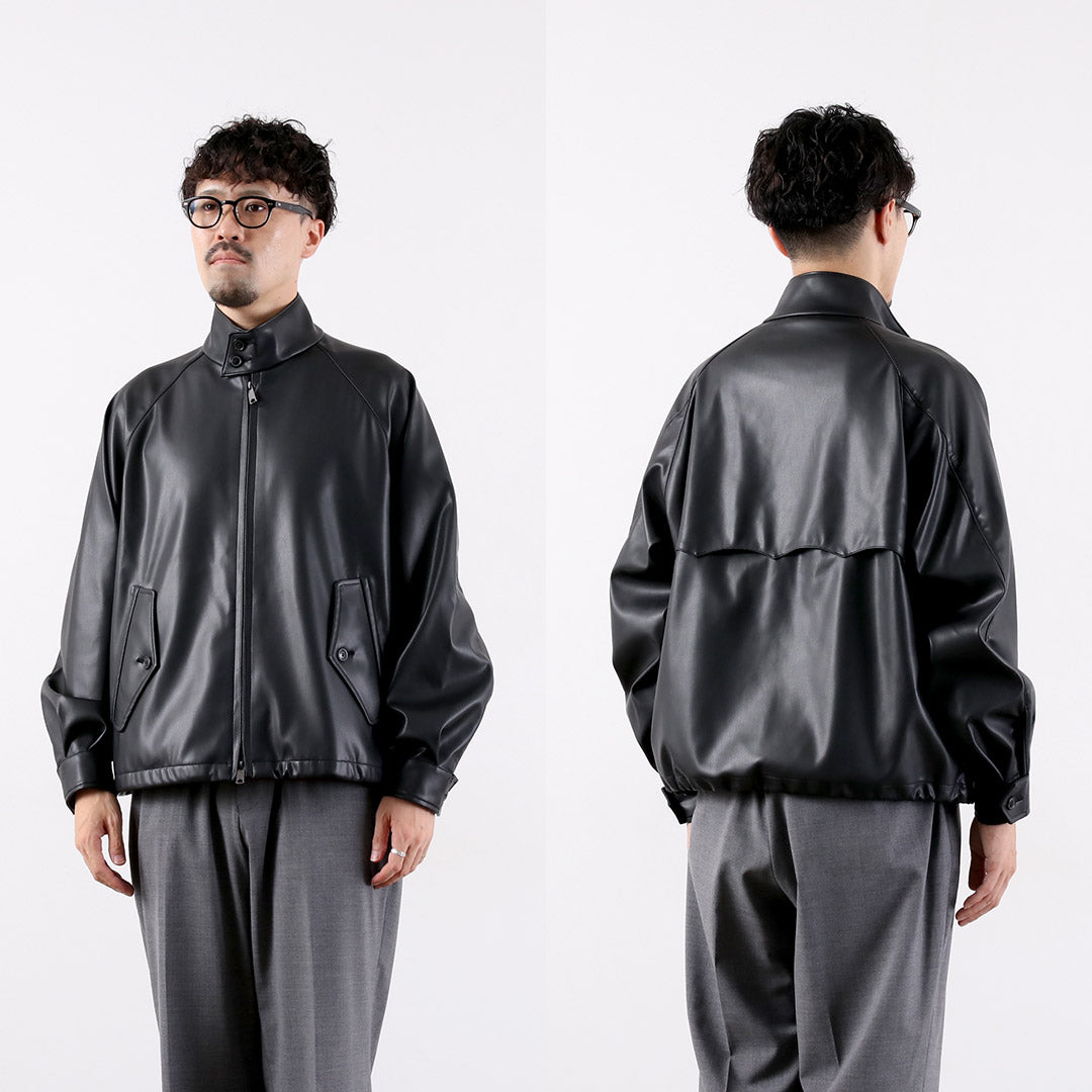 BARACUTA / G4 Box Jacket Faux Leather