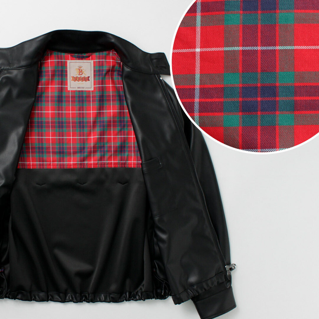 BARACUTA / G4 Box Jacket Faux Leather
