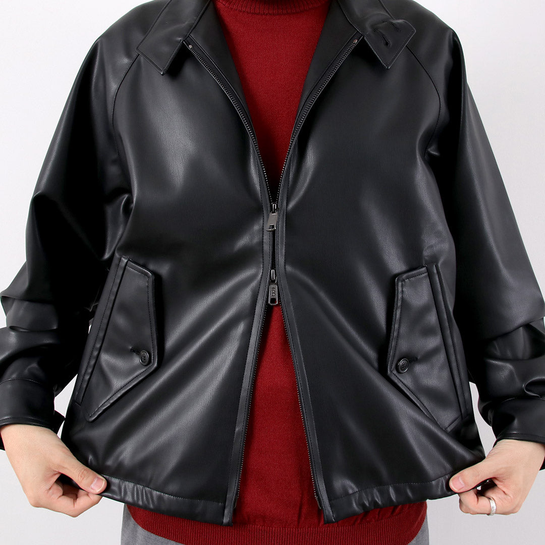BARACUTA / G4 Box Jacket Faux Leather