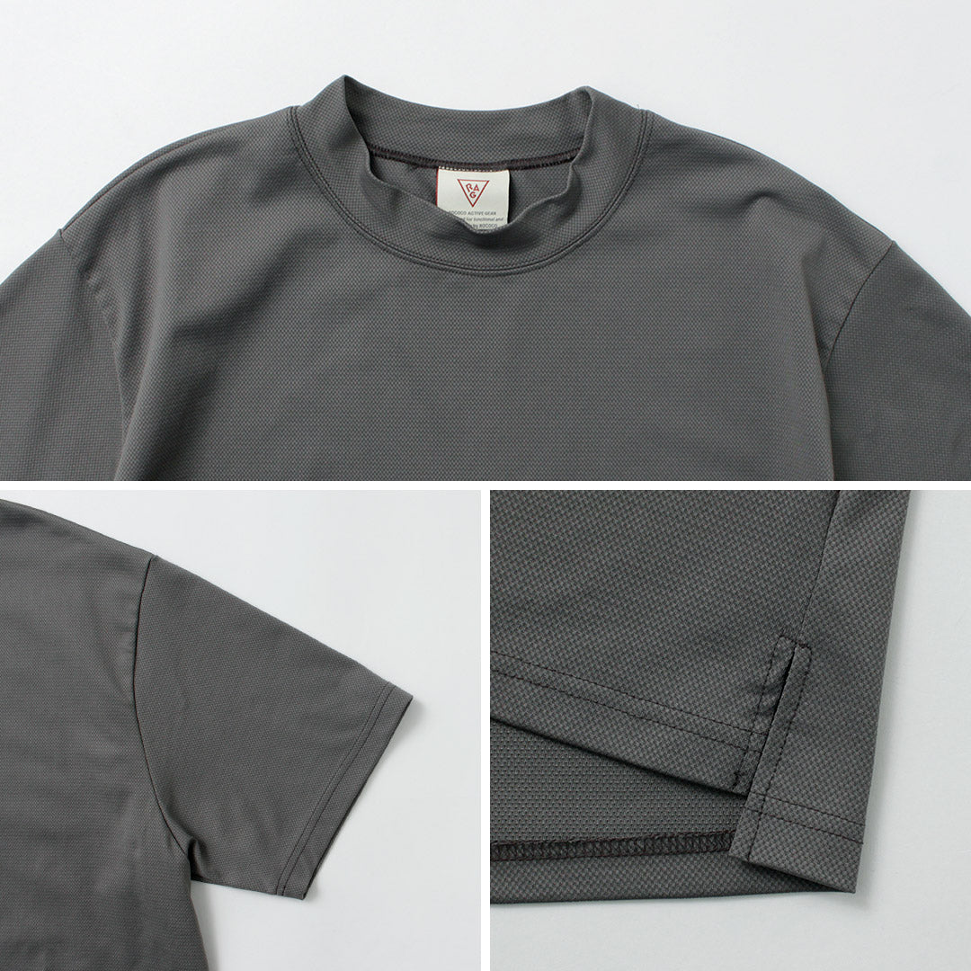 RAG / Soft Cool Mock Neck Short Sleeve T-Shirt