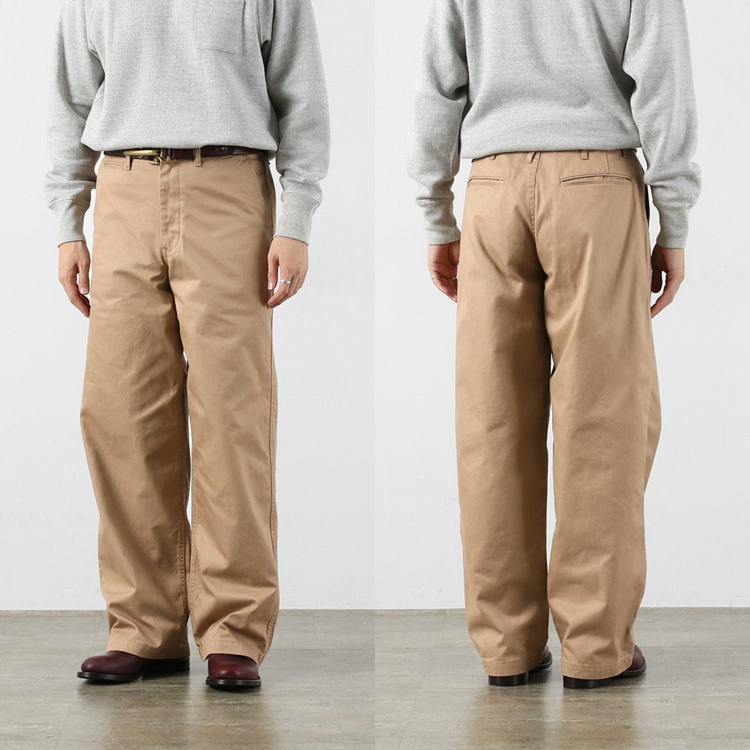 JAPAN BLUE JEANS / Premium High Count Wide Chino Pants