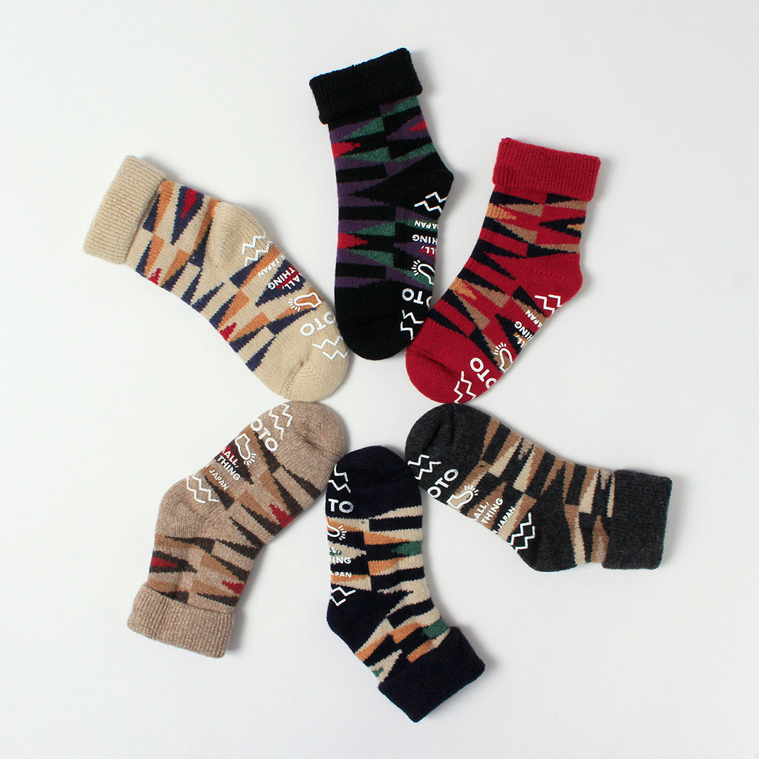 ROTOTO / Merino Lambswool Room Socks Native