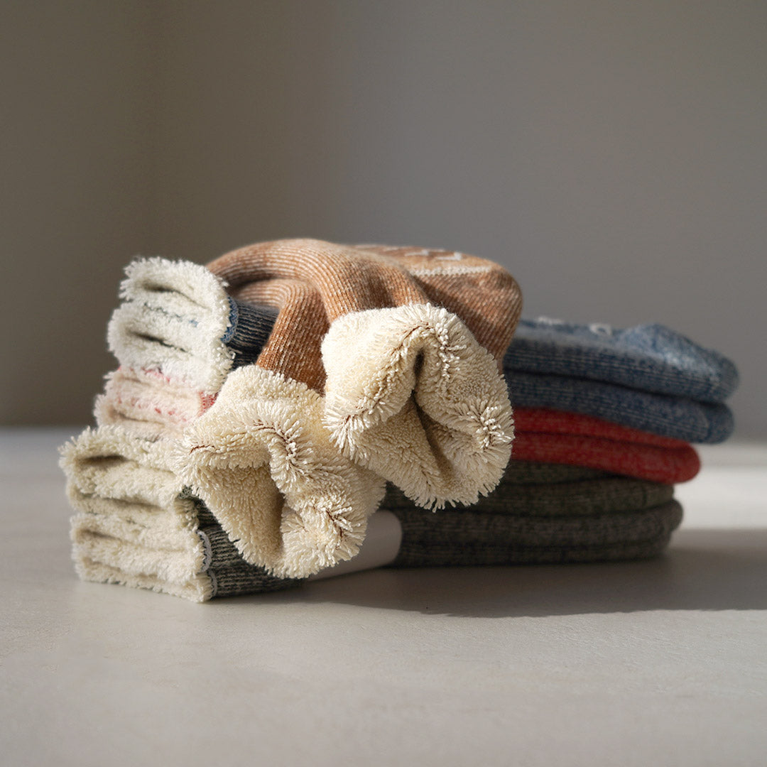 ROTOTO / 雙面房間襪子毛茸茸的