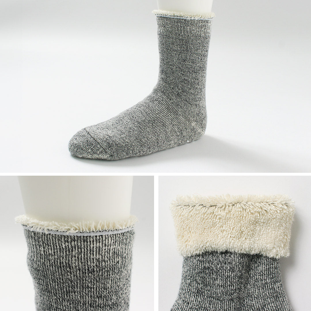ROTOTO / 雙面房間襪子毛茸茸的