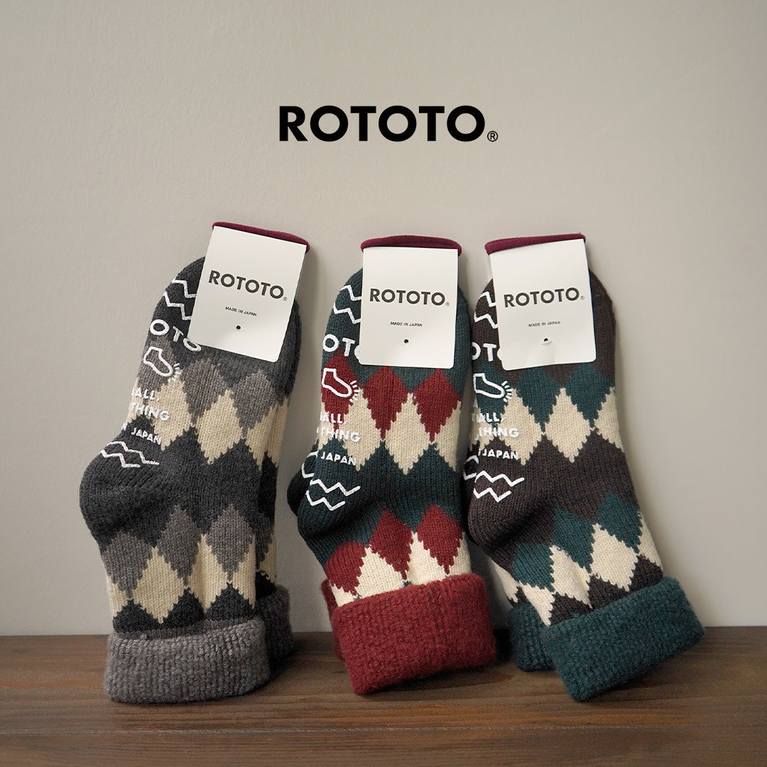 ROTOTO / Comfy Room Socks Diamond