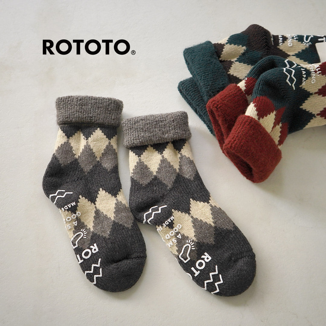 ROTOTO / Comfy Room Socks Diamond