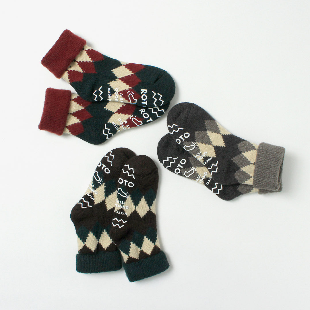 ROTOTO / Comfy Room Socks Diamond