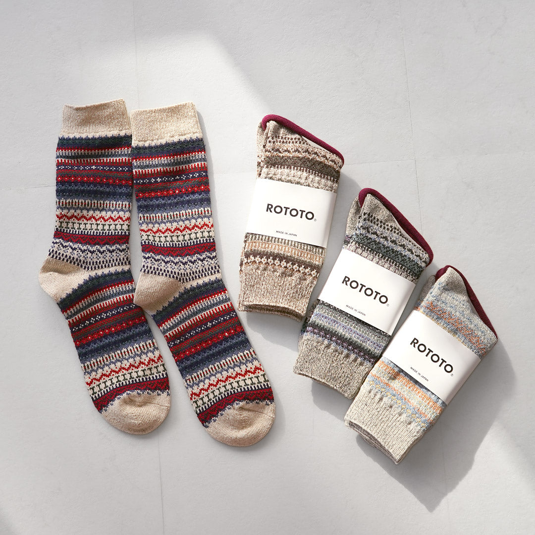 ROTOTO / 北歐圖案襪子