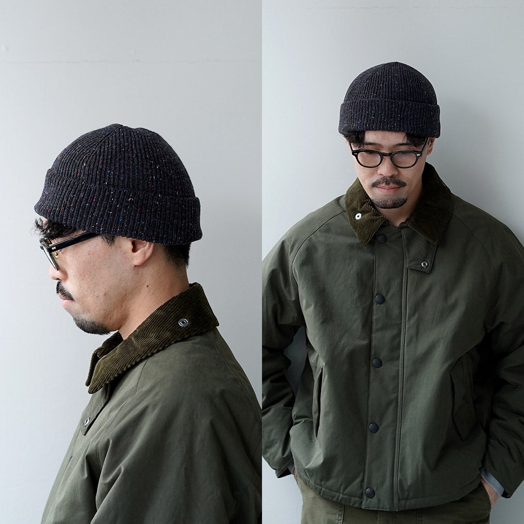 ROTOTO / 棉結羊毛無縫毛線帽