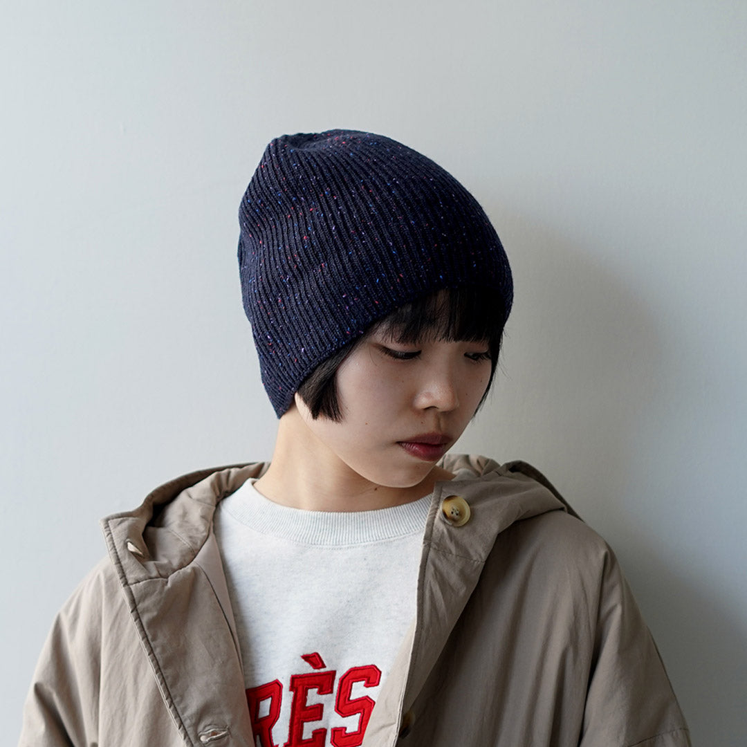 ROTOTO / 棉結羊毛無縫毛線帽