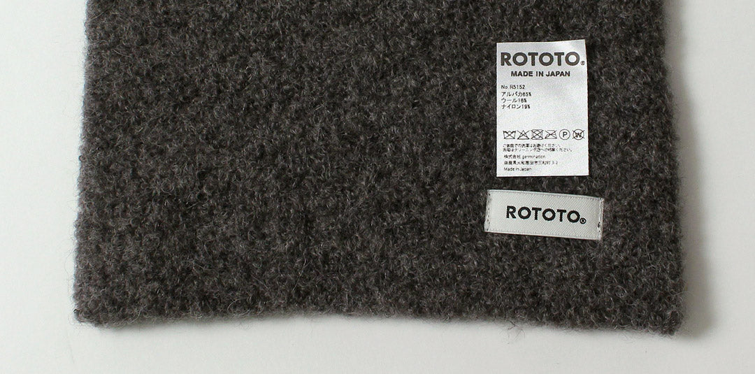 ROTOTO / Alpaca Boucle Short Scarf