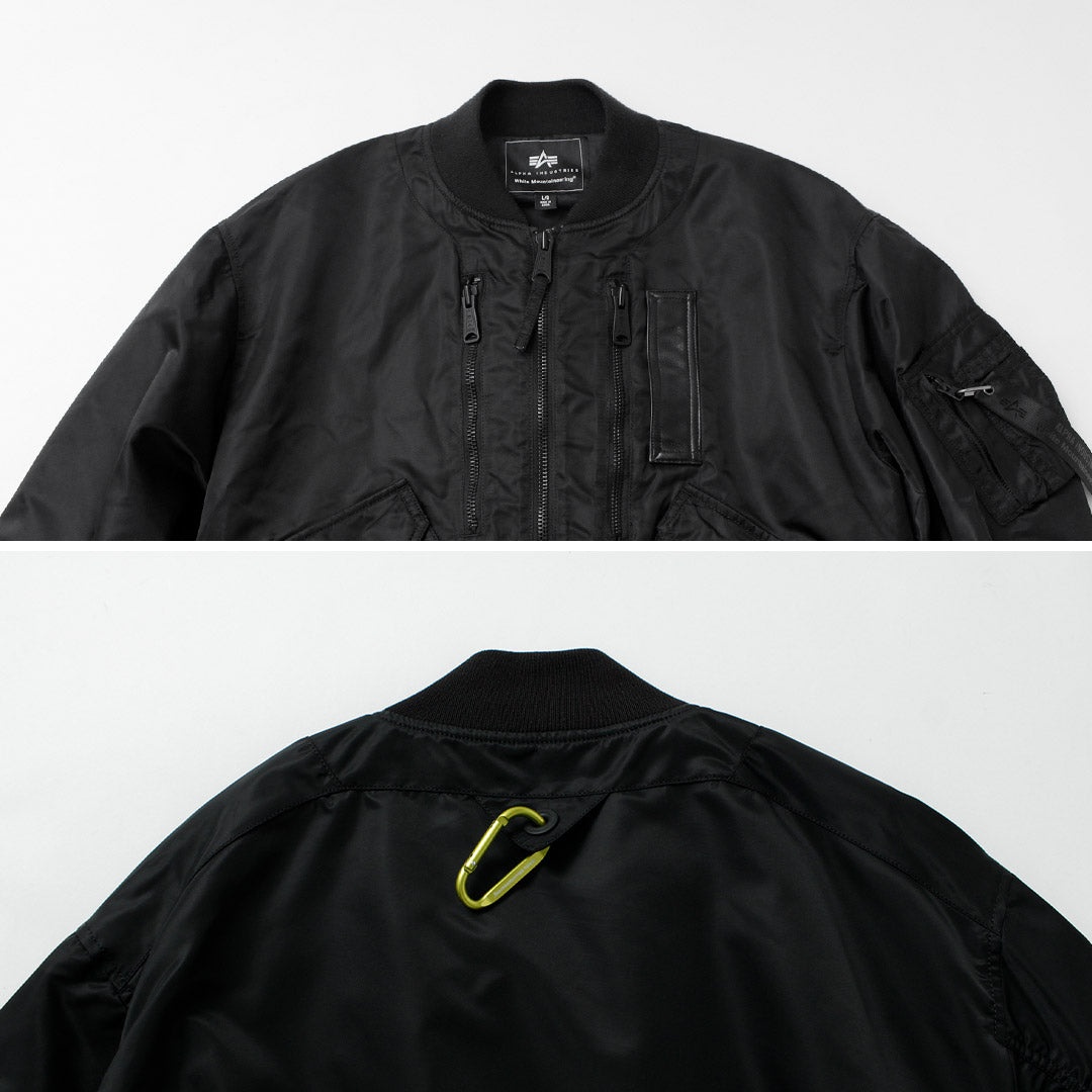 WHITE MOUNTAINEERING / Alpha Industries 콜라보레이션 MA-1 재킷