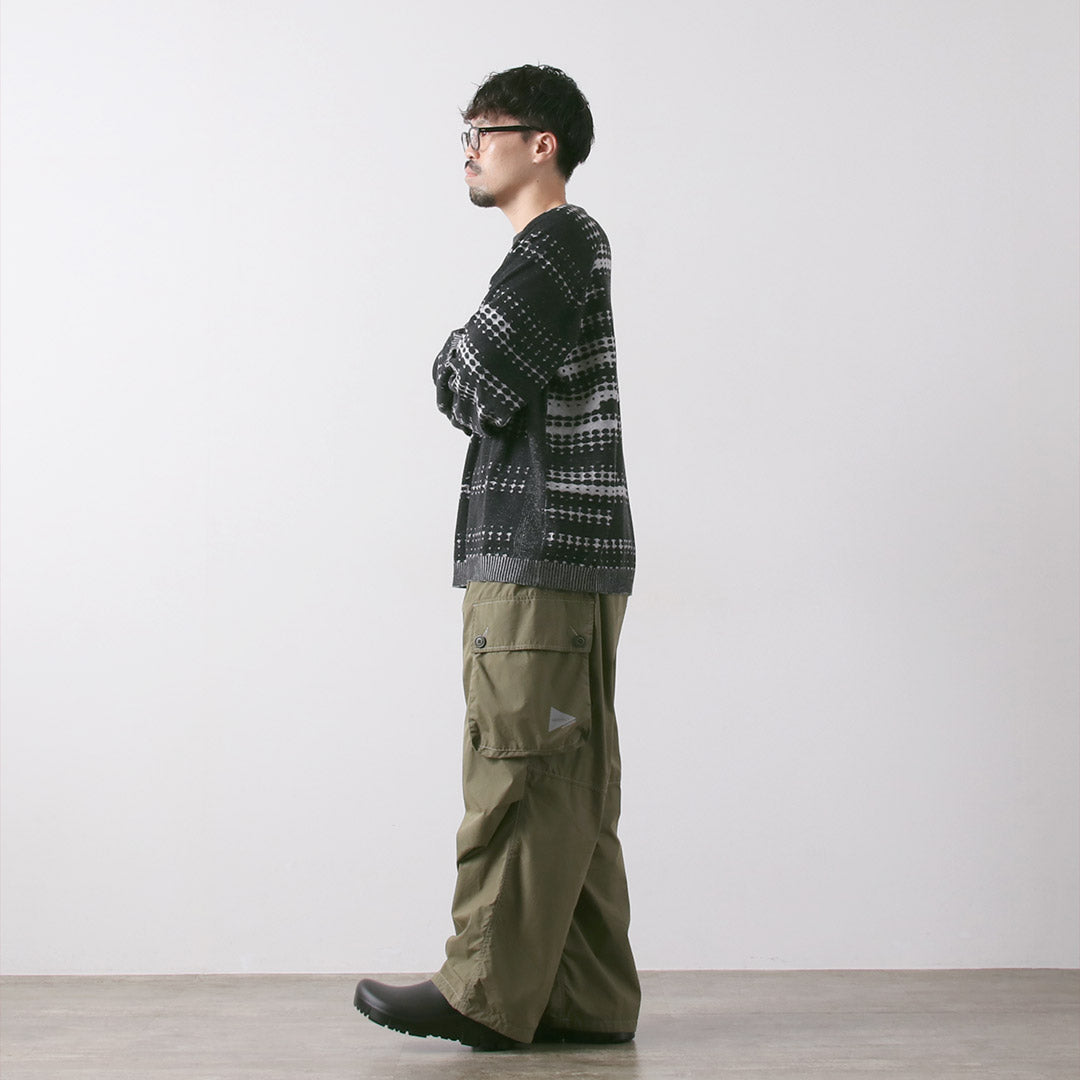 WHITE MOUNTAINEERING / Dot Stripe Raglan Sleeve Knit Pullover
