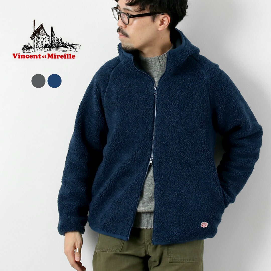 VINCENT ET MIREILLE / Boa Hoodie Plaid